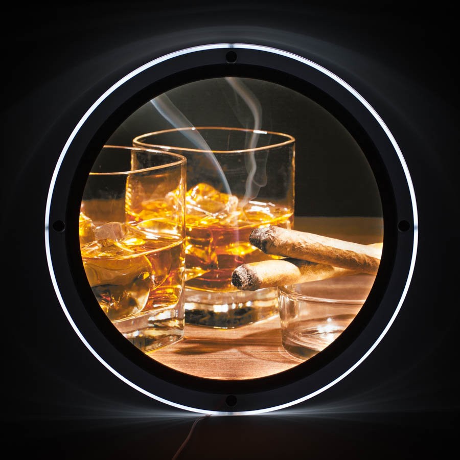 Круглая световая панель Cristal Round